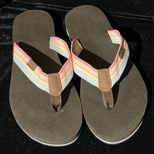 Pevino Women's Orthotic Flip Flops, Thong Sandal With Arch Support Sz 9M 9.5